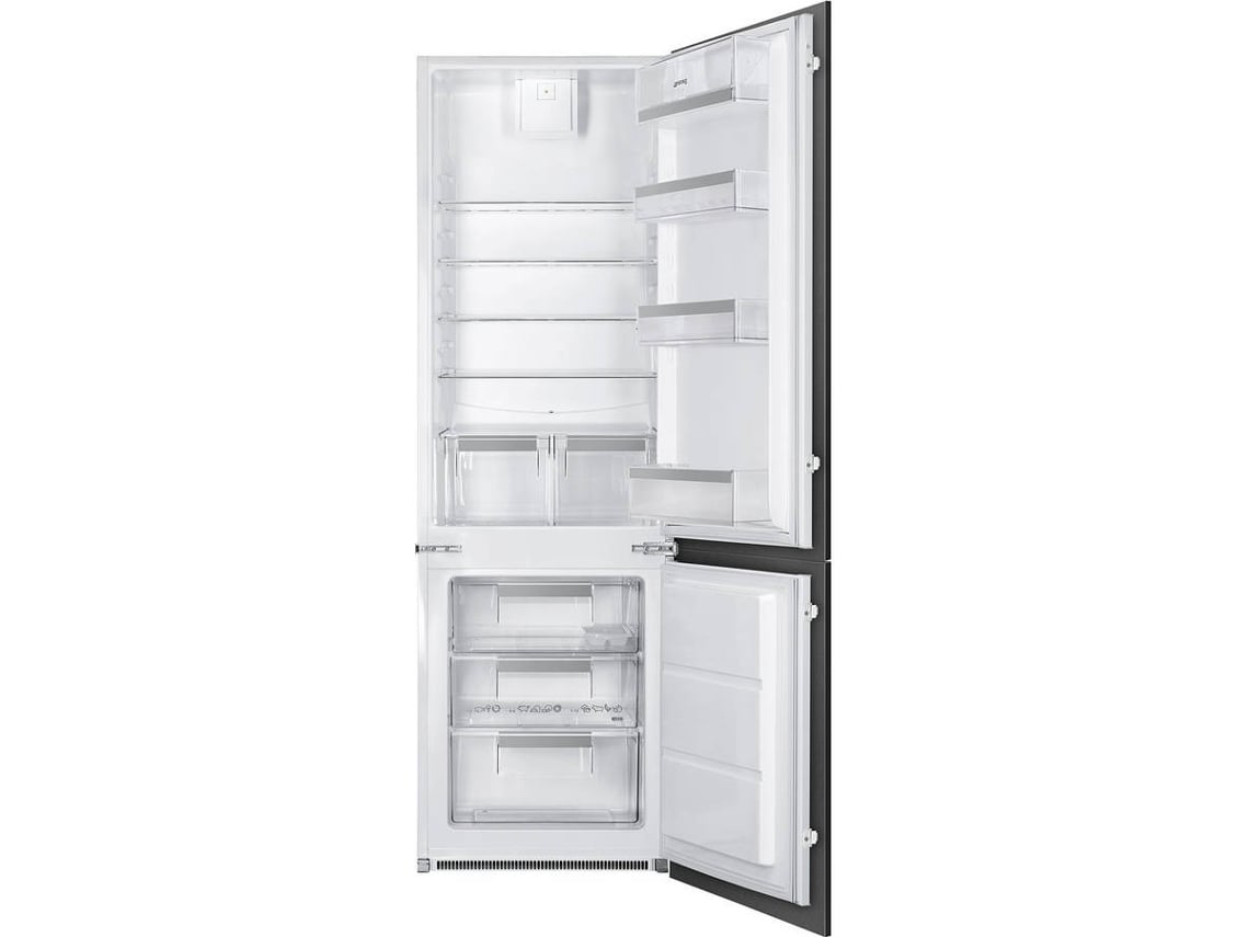 Frigorífico Combinado Encastre SMEG C81721F (Ventilado - 177.2 cm - 268 L - Branco)